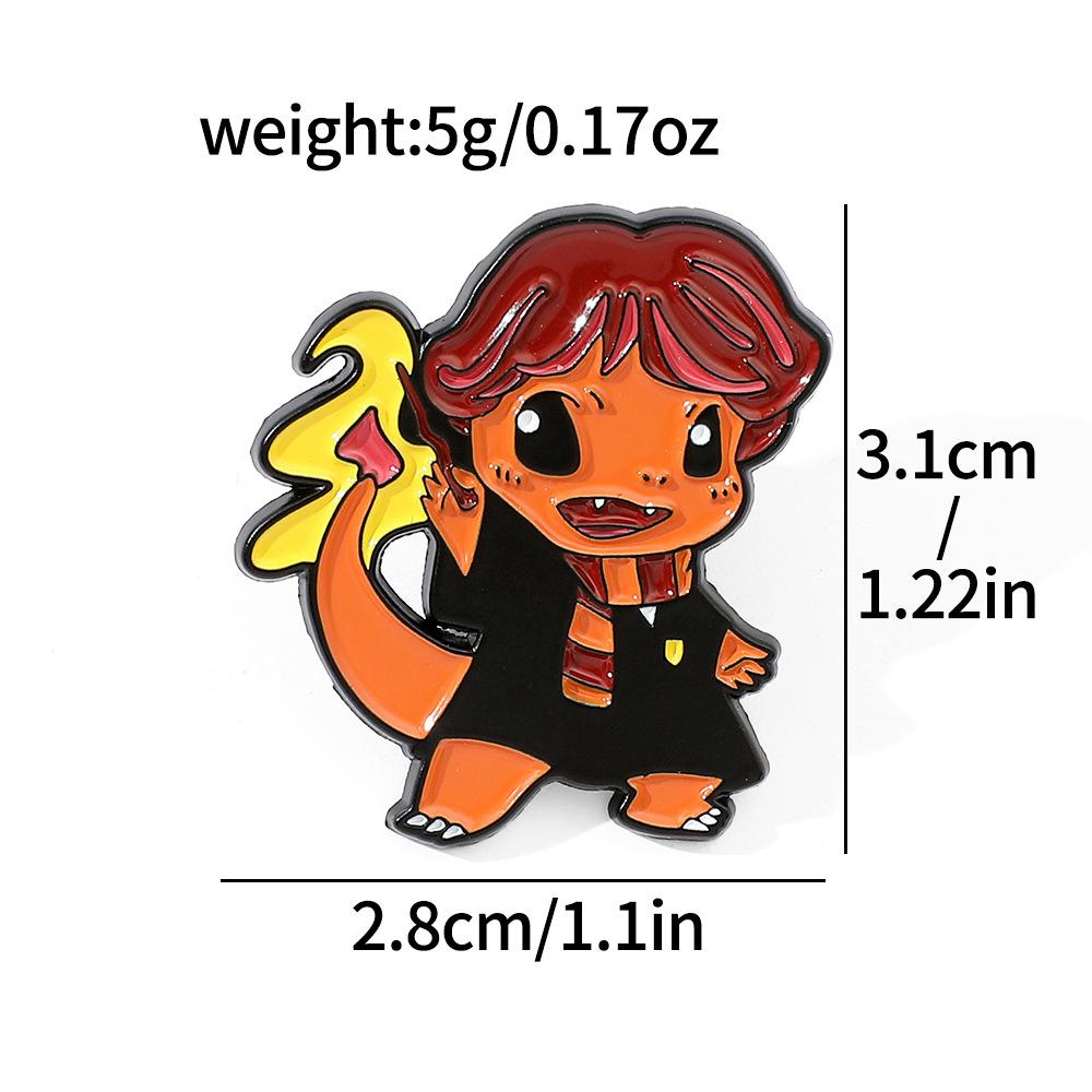 Roztomilé kreativní filmové a televizní postavy kovové odznaky Pokémon Pokémon Pikachu brož špendlík