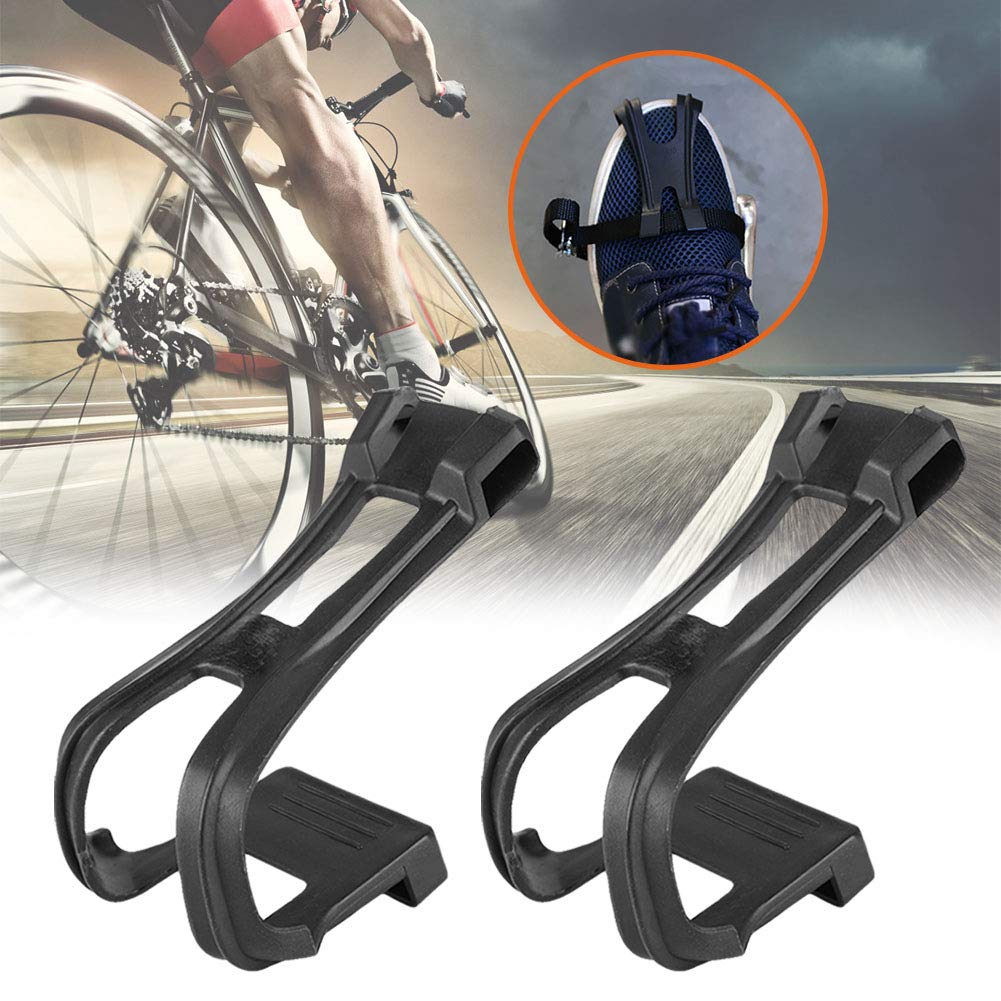 1 Set of Bicycle Pedal Foot Fender Toe Pedal Clips Straps for Fixed Gear and Road Bikes Non-Slip &