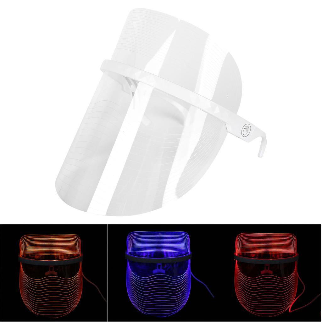 Face Photon Therapy Device 3 Colors LED Light Skin Rejuvenation Instrument Acne Treatment