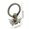 L Track Cargo Rail Aluminum Delivery Tie-Down Rail for Enclosed Trailer L-track Cargo Fixing for Travel Transfer Long-Distance