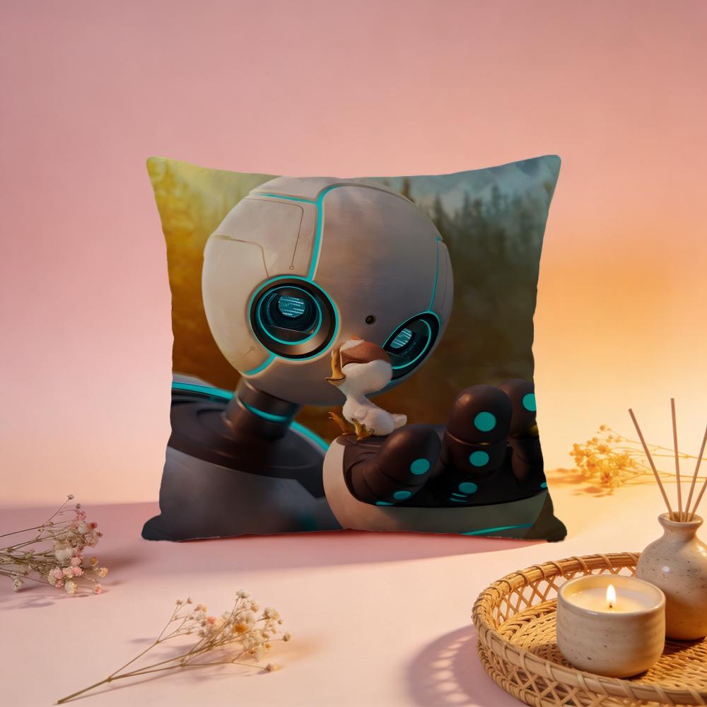 Fashion TThe Wild Robotful Cushion Cover Comfortable Durable Pillow Cover MultiScene for Home Office Car Sofa