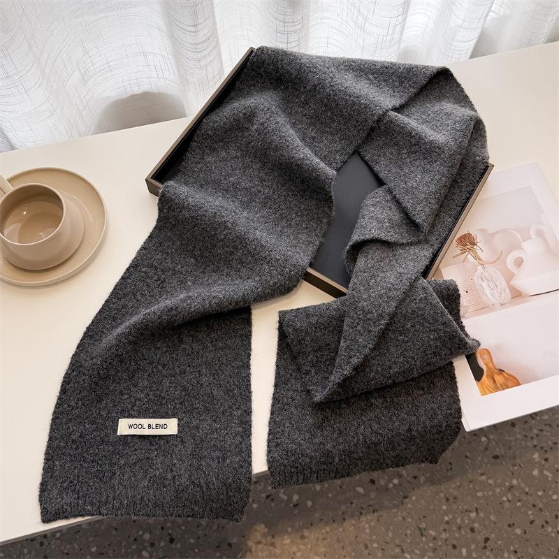 Winter Scarf For Women Long Warm Cashmere Scarves Hijab Solid Lady Shawl Wrap Female Pashmina Bandana Head Scarfs Poncho Stoles