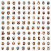 100 Anthropomorphic Mole Doodle Stickers Skateboard Suitcase Car Decoration Stickers Waterproof Creative Hand Note Stickers