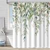 Bathroom Floral Shower Curtain, Retro Flower Farmhouse Flower Plant Butterfly Animal Bohemia, Bathtub Shower Curtain With Hooks