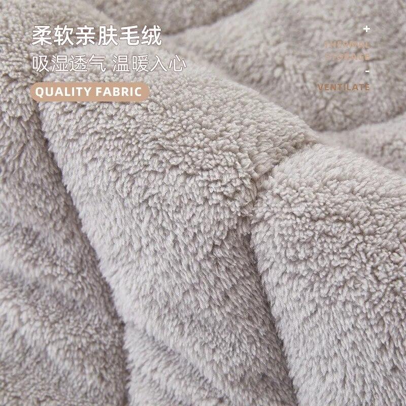 Nordische Patchwork Wellen Sofaüberzug Rutschfest Dickes Plüsch Sofa Kissenmatte für Wohnzimmer Ecksofa Heimdekoration