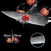 7 Pcs/Set Damascus Laser Pattern 4Cr Stainless Steel Kitchen Knife Set Kitchen Stuff Chopping Knife Fruit Boning Cutter