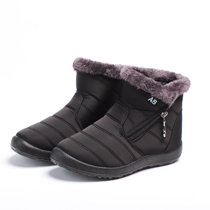 Women's Large Size 35-43 High-top Cotton Shoes Waterproof and Ski Boots
