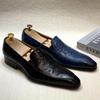 Fashion Vintage Fashion Genuine Leather Men's Tassel Loafers Dress Shoes - Casual Elegant Footwear for Business Party Wedding