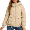 Women's Winter Warm Cotton Jacket Single Breasted Zipper Jacket