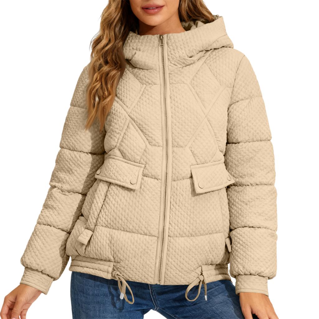 Women's Winter Warm Cotton Jacket Single Breasted Zipper Jacket