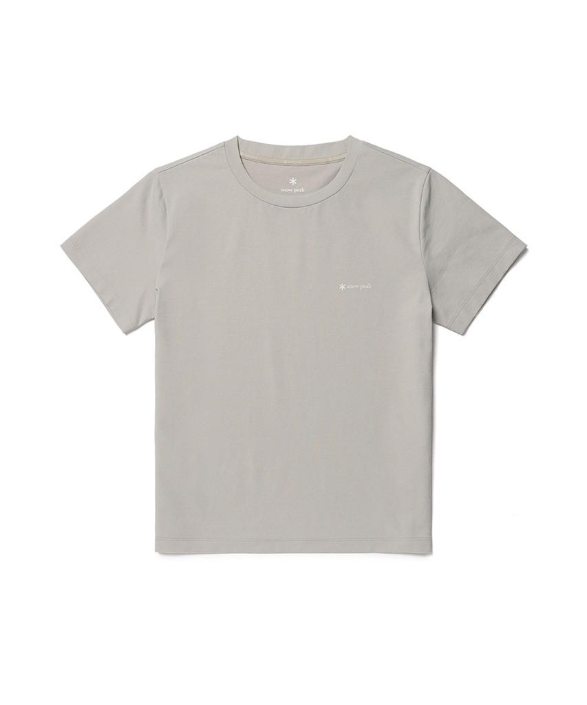 SNOWPEAK APPAREL Regen Quick-Dry Women'S Slim Fit Short Sleeve T-Shirt (S26Mwtts51) Light Beige