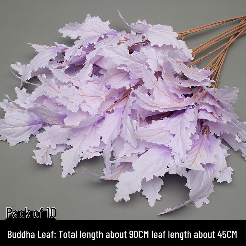10-Piece Purple Series Artificial Floral Set: Ground Row, Aisle, and Burgundy Wedding Decoration Flowers