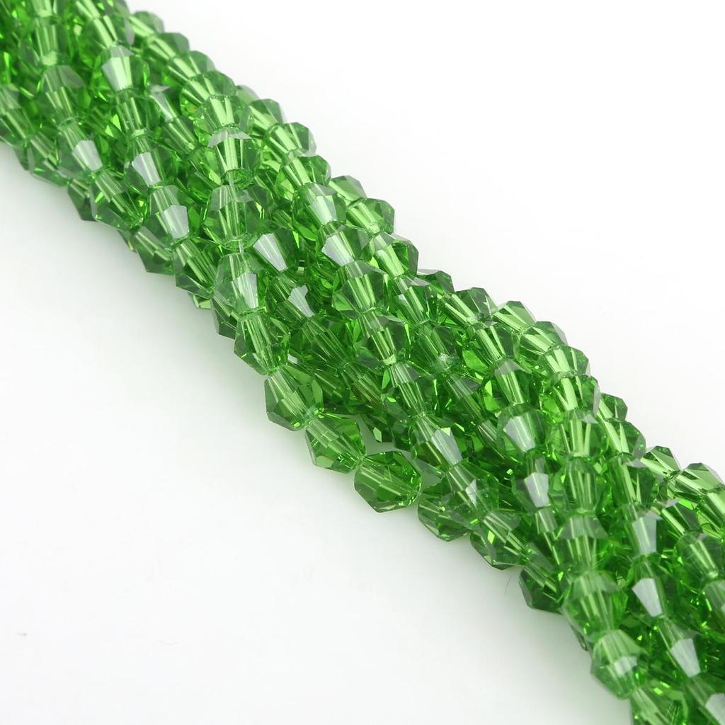 6mm DIY Colored Glass Crystal Pointed Beads for Jewelry and Phone Chain Accessories