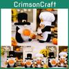 Delightful Thanksgiving Chef Gnome Plush Doll With Pumpkin Perfect For Autumn Decor