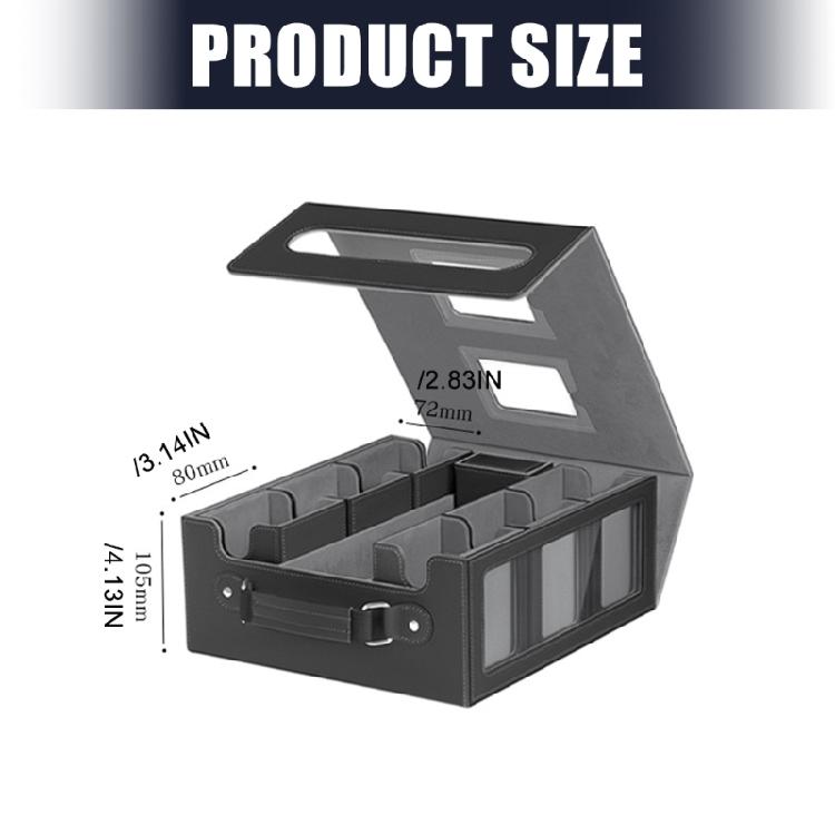 Game Card Organizers With Removable Dividers Trading Card Storage Box Shockproof Sports Card Storage Boxes