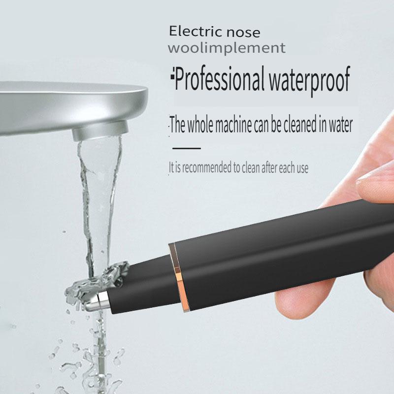Electric Nose & Ear Hair Trimmer Compact Portable Waterproof USB Charging Grooming Tool for Safe Shaving