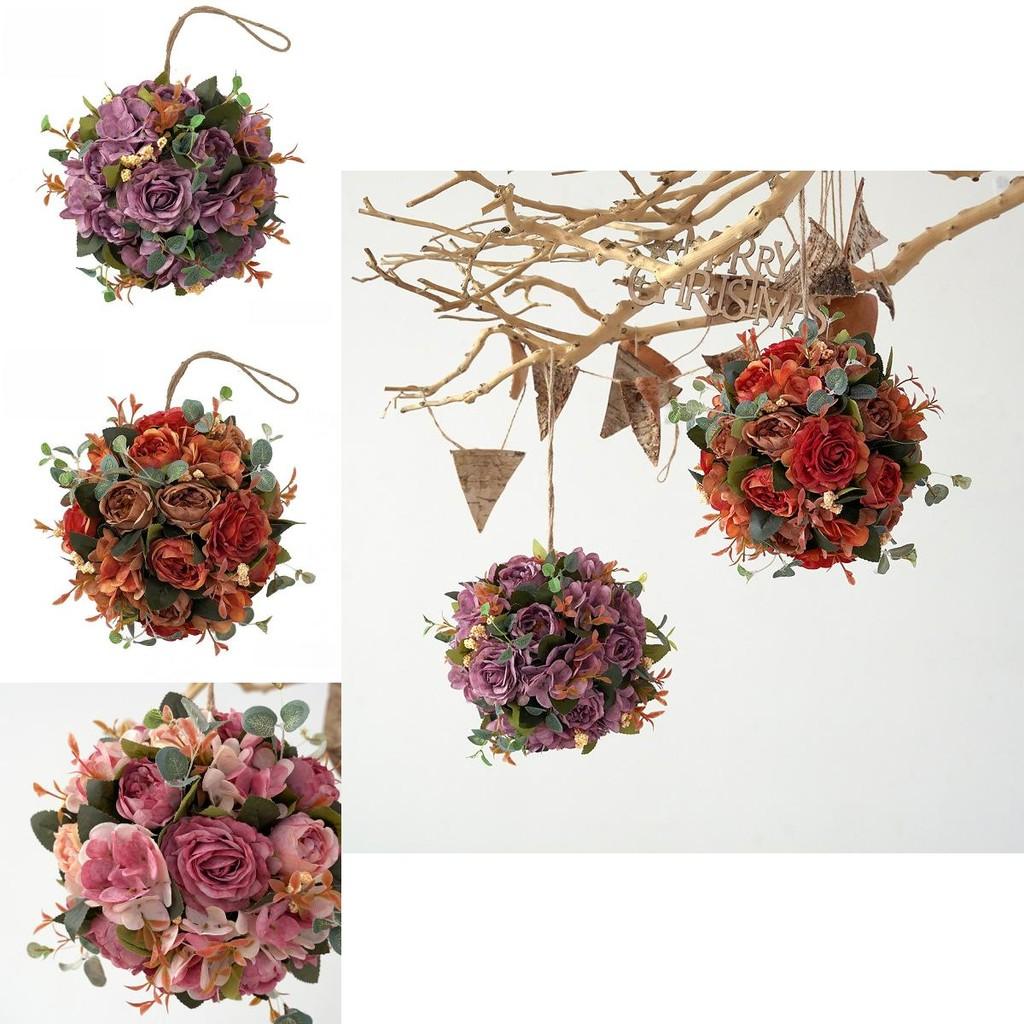 Hydrangea Peony Decorative Flower Ball With Silk Material For Wedding Venue And Garden Decor