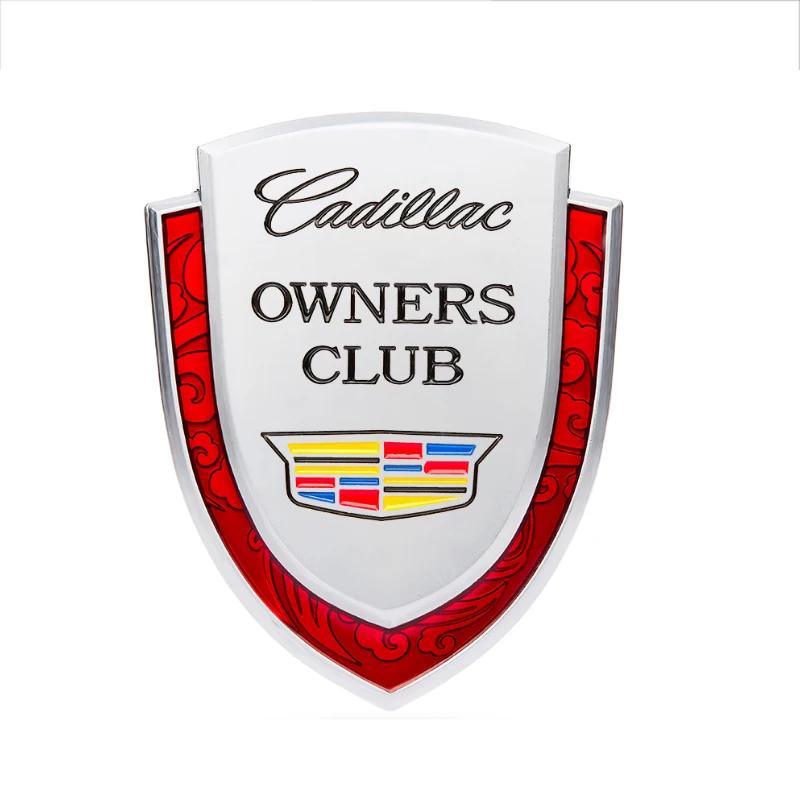 Car Logo Shield Emblem Badge for Cadillac Seville XT4 CT4 CT5 ATS SLR STS EXT CTS Escalade Coupe Auto Side Sticker Accessories