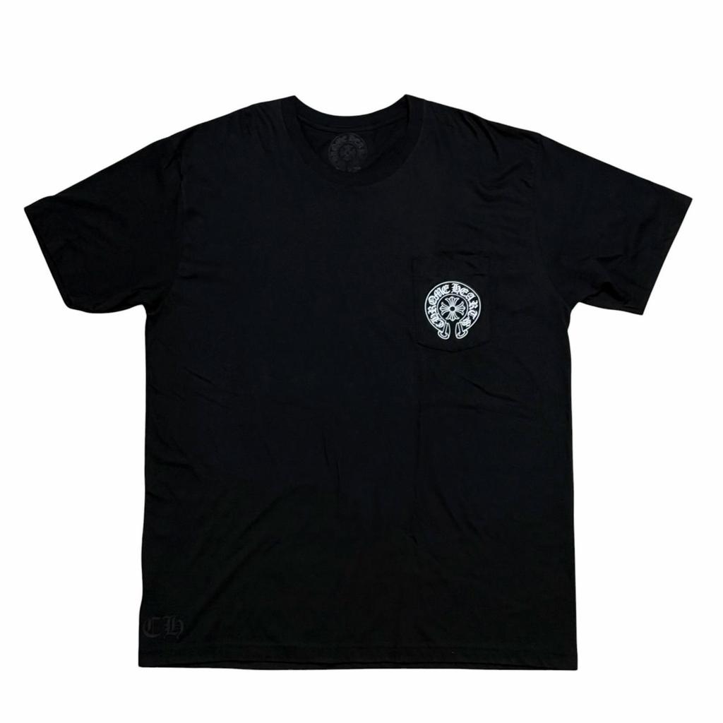 CHROME HEARTS Back Horseshoe Honolulu RN#97729 T-Shirt Black Men's Size XXL