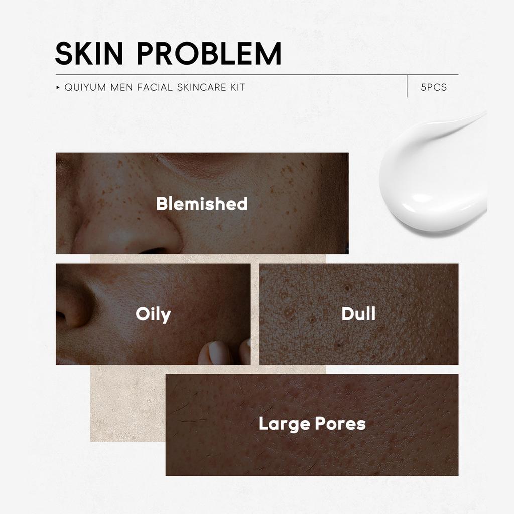 Men's Cleansing Facial Care Set 5-piece Moisturizing, Moisturizing,Facial Care, A Gift For Men,1set