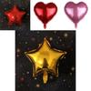 18" Colour Solid Foil Balloons Heart Star Round Shape For Wedding Birthday Party