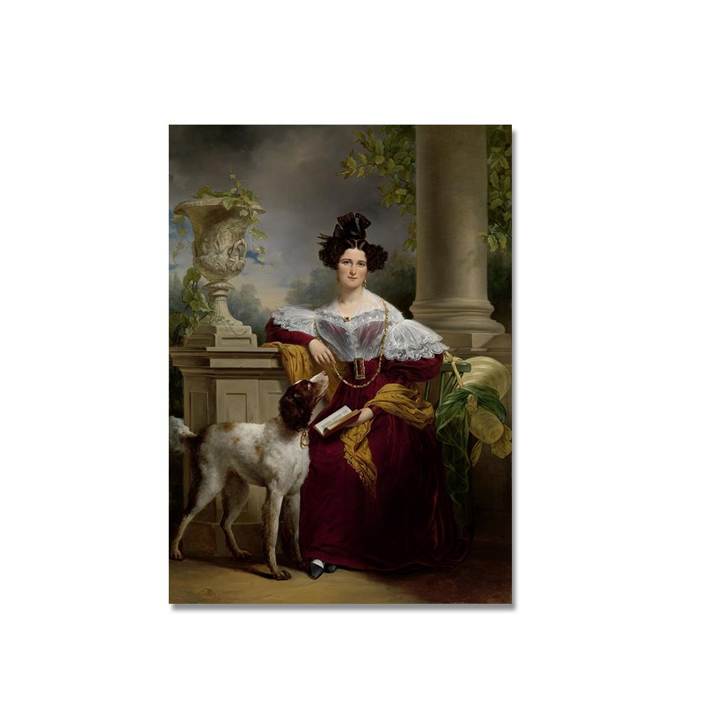 

Знаменитая картина на холсте с портретом Алиды Кристины Ассинк от Яна Адама, печать на плакатах, настенные художественные картинки для гостиной, домашний декор 21*30cm