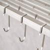 5Pcs Square Hooks, Stainless Steel Universal Hook, Utility Metal Hooks, Small Hanger for Home Kitchen Bathroom Bedroom Garden Office Hanging Pan Cup