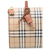 Burberry Adjustable Detachable Shoulder Strap Zipper Closure Calfskin Shoulder Crossbody Tote Bag Women Handbags Beige Multicolor 80920851
