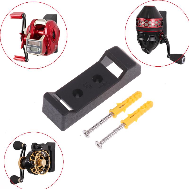 1 Set Space-Saving Fishing Reel Hanger Fishing Reel Holder Storage Rack Spinning Reel Organizers Holder For Home Garage Shop