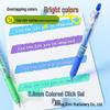 Acrylic Ballpoint Click Marker Pen Set - 12 Stackable Multi-Color Pens for Journaling & Art