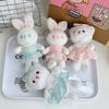Adorable Plush Rabbit Keychain Soft Pp Cotton Stuffed Animal Cute Hanging Doll