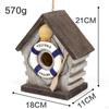 Hand Painted Hanging Sparrow Nest Box for