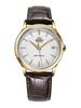 Men's Mechanical Watch Features An Automatic Movement, A Stainless Steel Case, And A Leather Strap For Daily Gatherings, Etc RA-AC0M01S10B