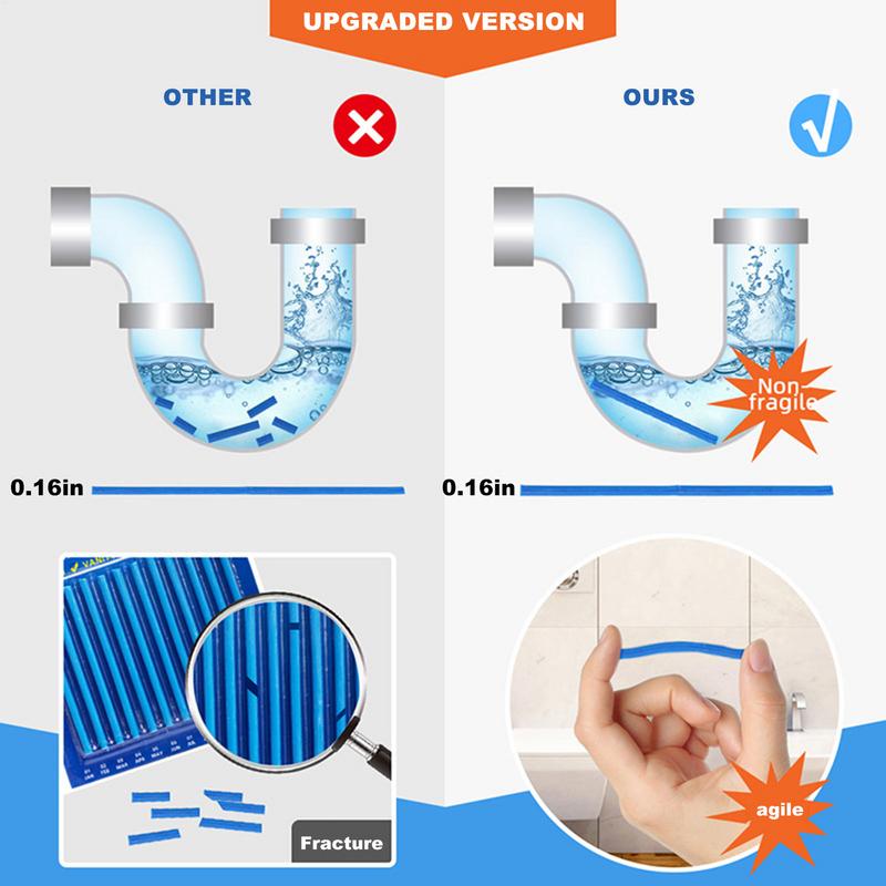 Drain Sticks Kitchen Toilet Bathtub Drain Cleaner Drain Unclogger Sewer Pipe Eliminate Odor Clog Cleaning Rod Drain Cleaning