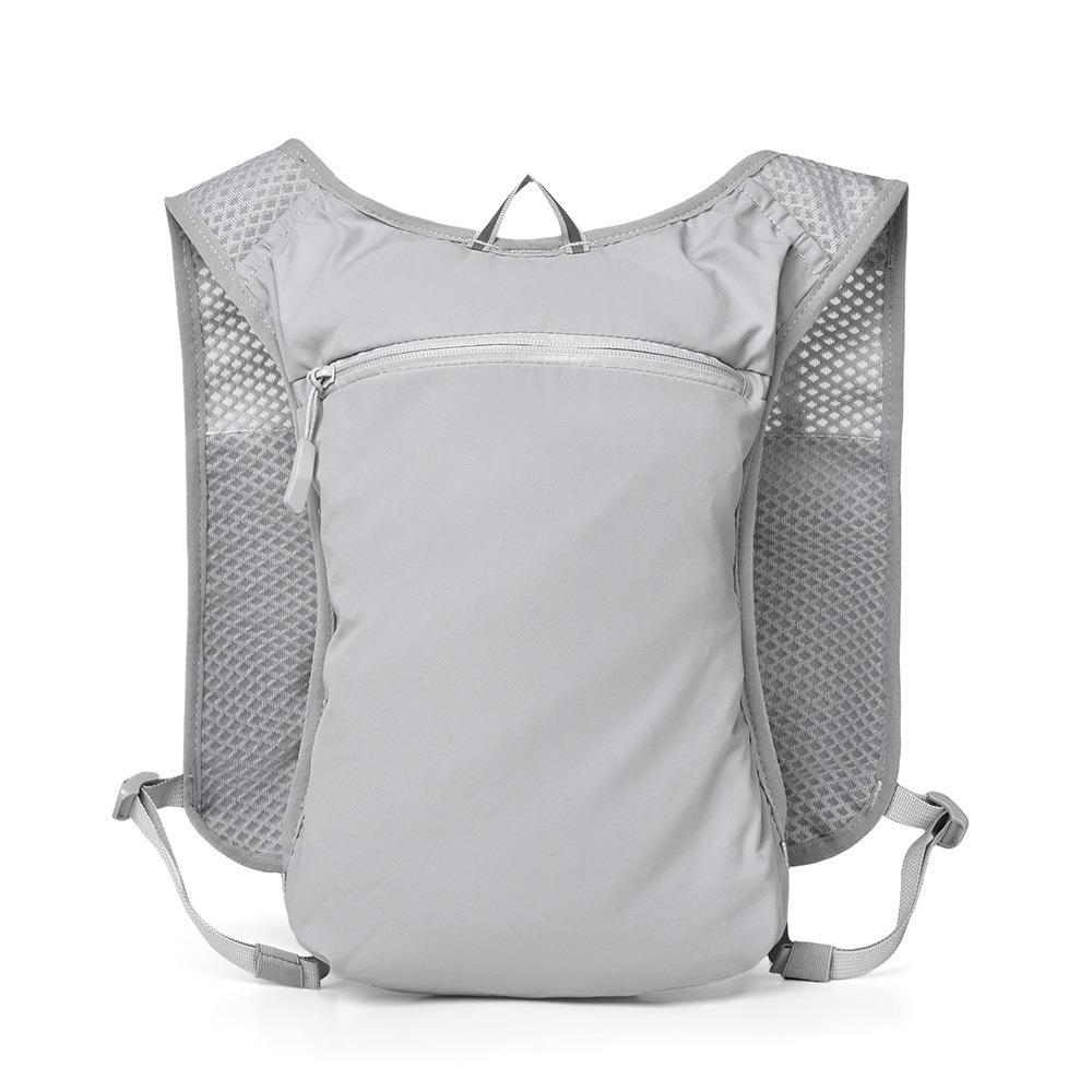 Breathable Strap Outdoor Running Vest Reflective Cycling Vest Backpack  Marathon Running светло-серый