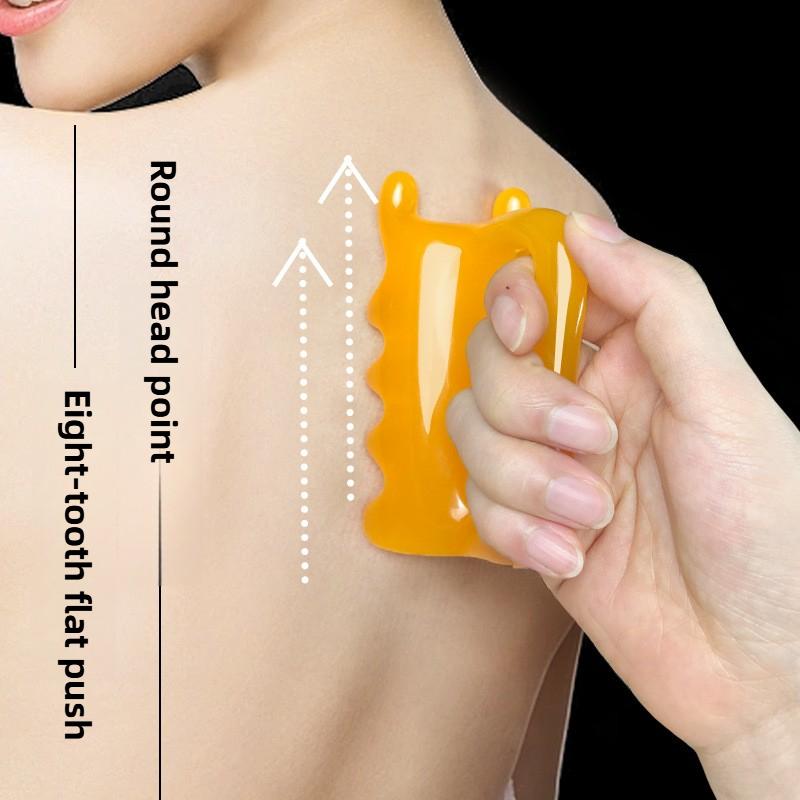 Handheld Face and Body Massager, Neck Shoulder Back Resin Massager, Guasha Tool, Relief Relax Body Massager - Mother's Day Gift