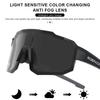 RIDERACE Cycling Sunglasses Photochromic For Men Women Sun Glasses MTB Mountain Bike Eyewear Sports Road Bicycle Goggles UV400