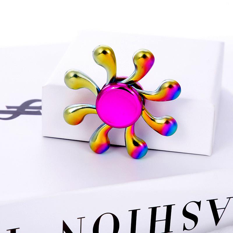 Metallischer Fidget Spinner mit landschaftlichem Motiv: Beliebtes Promi-Straßenmarkt-Dekompressionsspielzeug