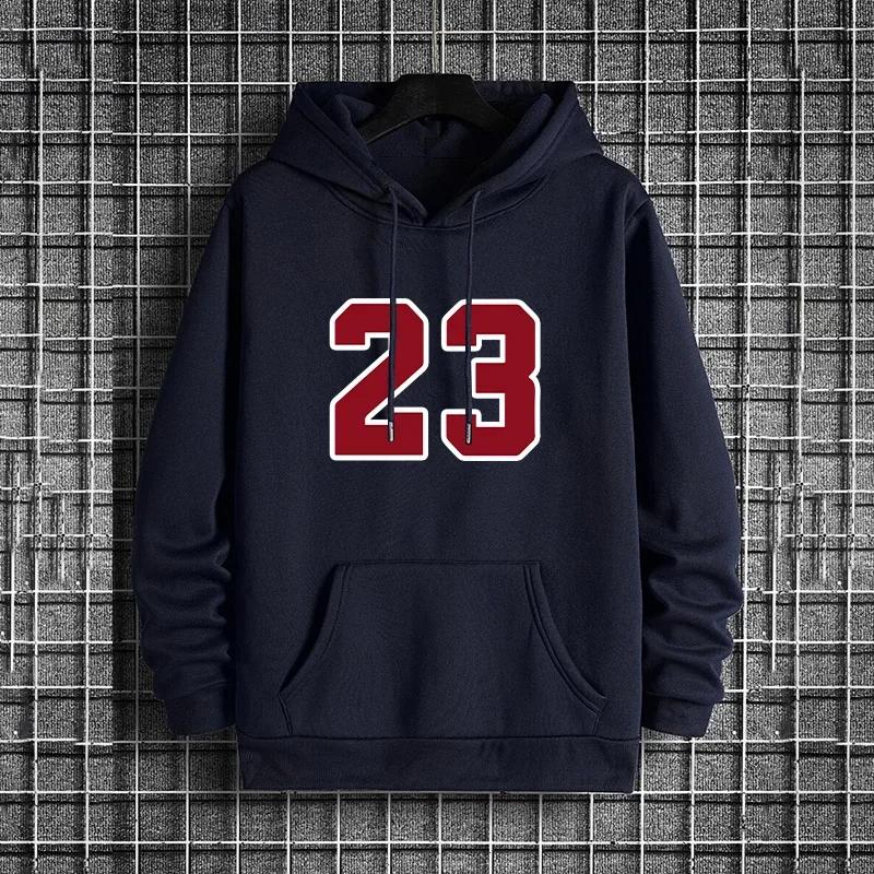 Men's Hoodie 2025 Fashion Warm Pullover Sweatshirt Casual Sporty Streetwear Male Hooded Top for Home Outdoor Fall Winter Outwear