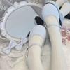 Women's 2024 Cute Round-Toe Lolita Mary Jane Leather Shoes with Thick Heels