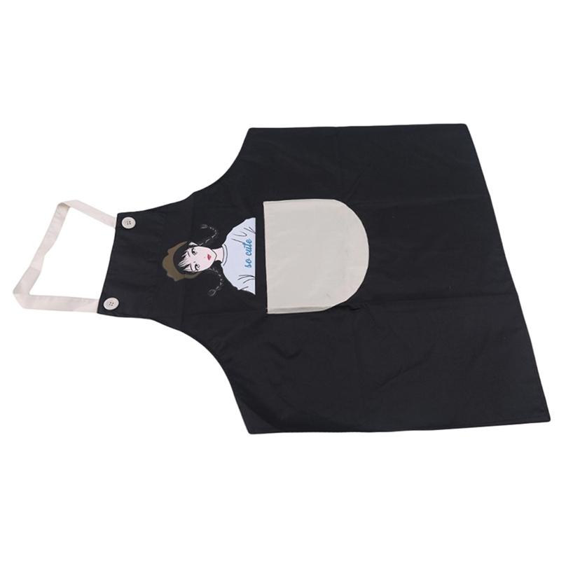 Home Kitchen Cooking Housework Adult Work Clothes Creative Cute Apron Waterproof Oilproof Aprons