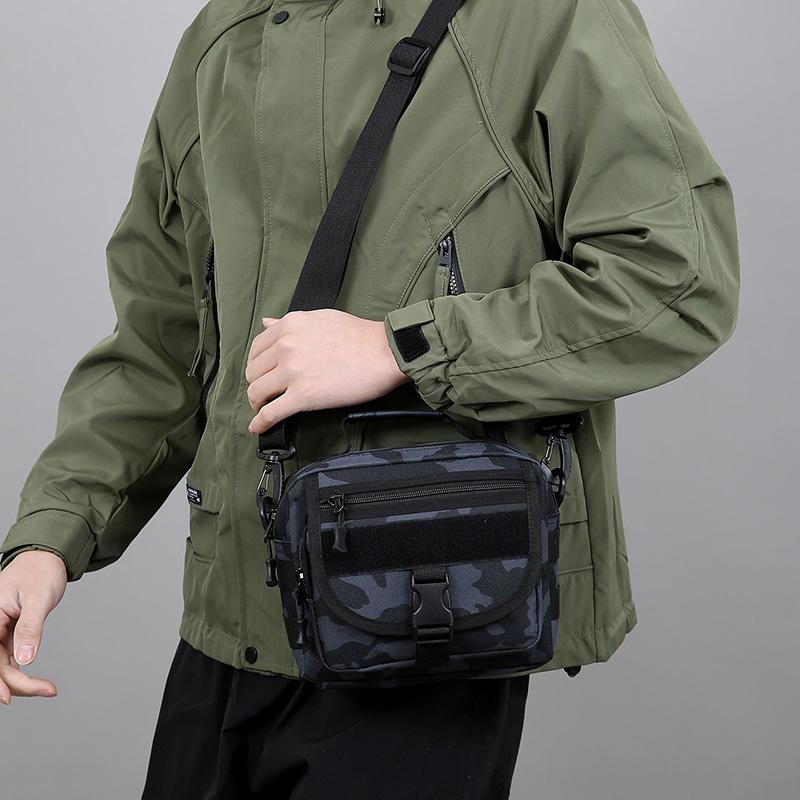 Men's Tactical Camouflage Crossbody Bag -Vintage   Nylon Chest Pack (Vintage Army Sling Bag for Hunting/Outdoors)