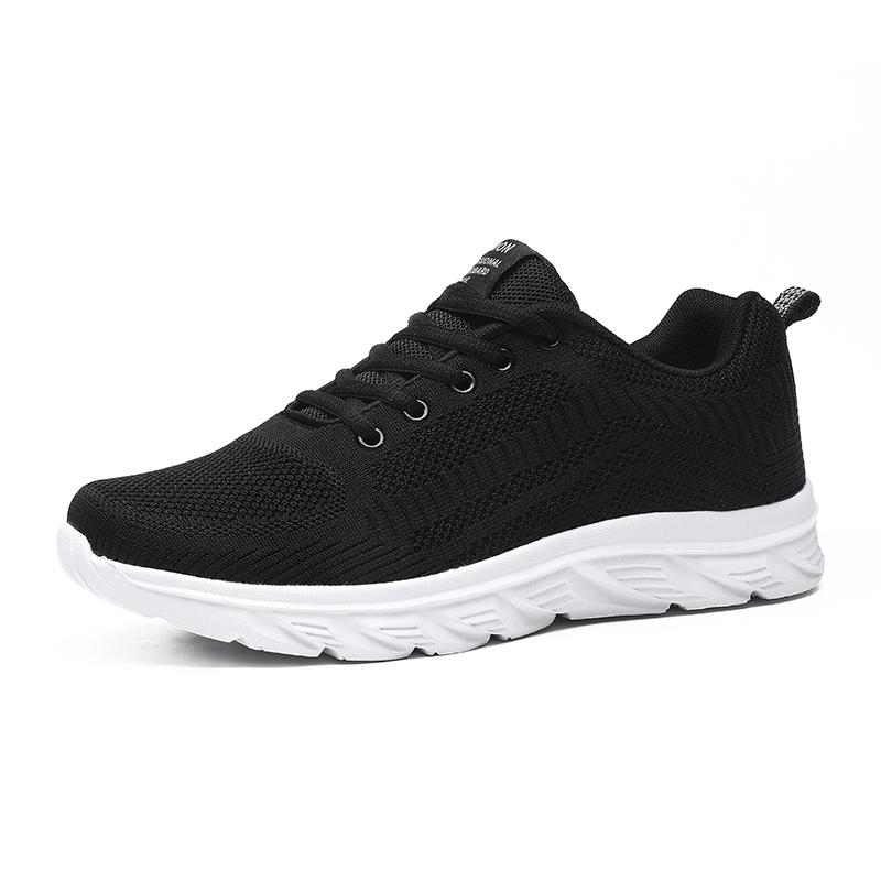 Summer New Black Mesh Breathable Sneakers Soft-soled Running Shoes Casual Shoes