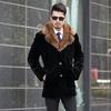 New special men's imitation fur coat mink fur coat men's medium and long whole mink fur men's top