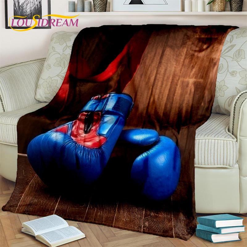 Boxing Gloves 3D Boxer Fight HD Blanket,Soft Throw Blanket for Home Bedroom Bed Sofa Picnic Travel Office Rest Cover Blanket Kid