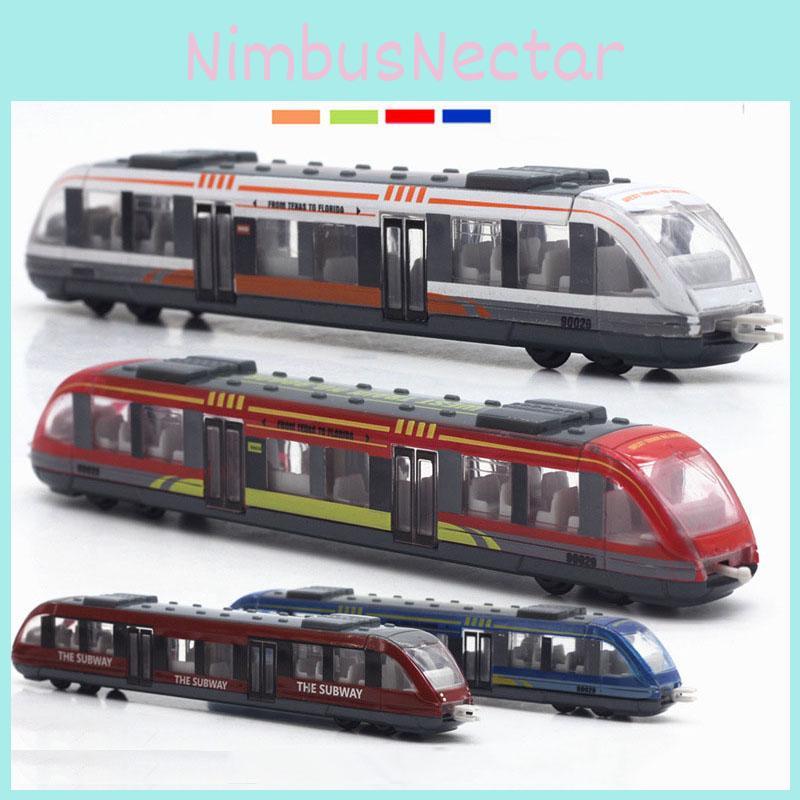 Premium Alloy High-speed Subway Train Model Slide Toy For Kids In Random Colors