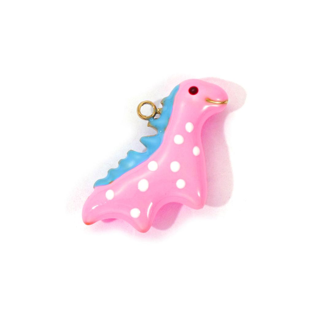 1 Piece 304 Stainless Steel Charms 18K Gold Plated Enamel Dinosaur Animal Frog Pendant For DIY Necklace Bracelet Jewelry Making