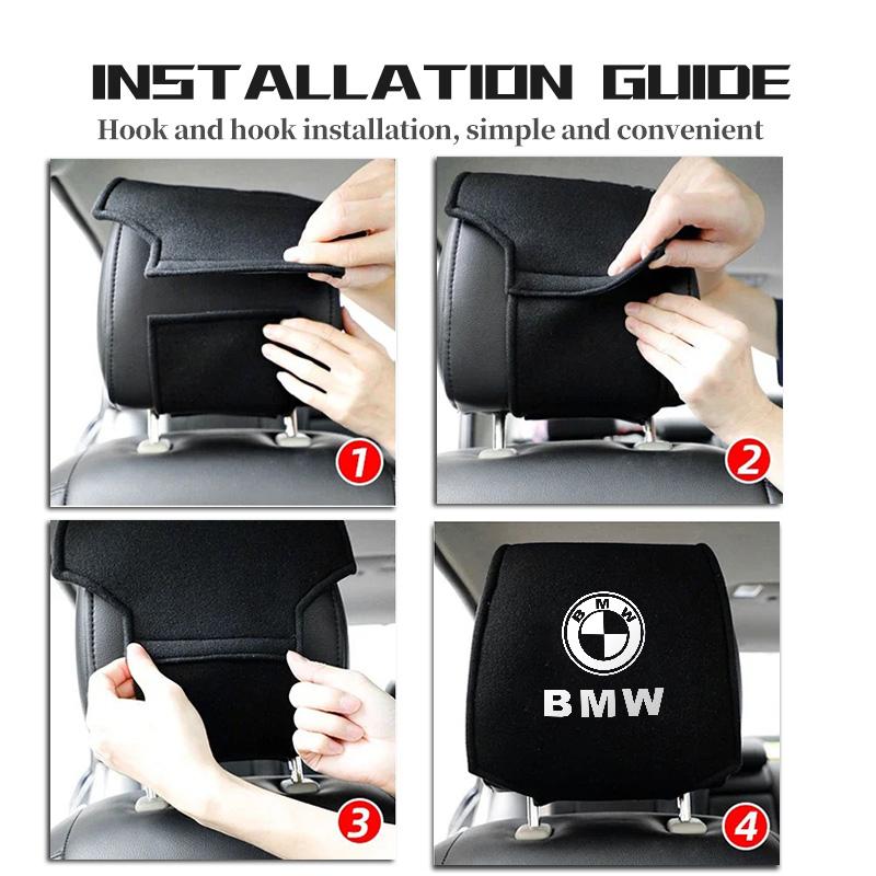 JFTX5 Universal Car Seat Pillowcase Dustproof Cover Accessories For BMW M 1 3 4 5 6 7 Series M3 M6 F01 F02E34 E36 E70 F10 X6 X1