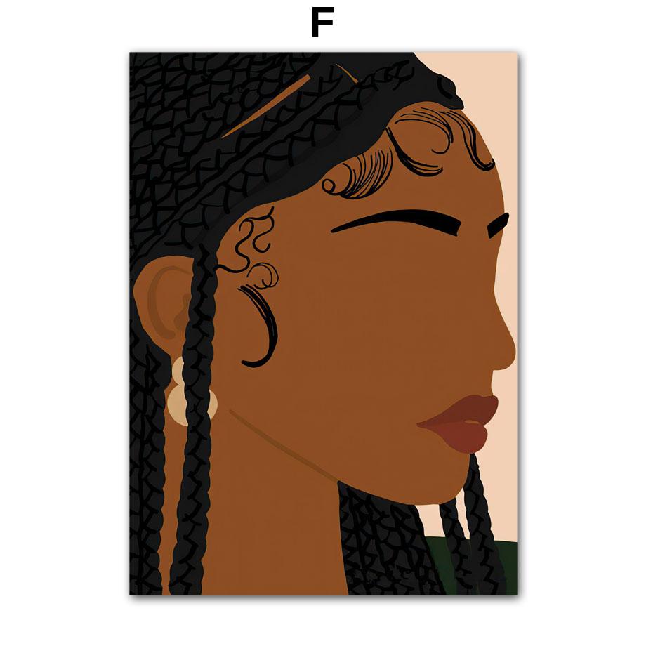 Glasses Flower Fashion Pop Black Girl Wall Art Canvas Painting Posters And Prints Wall Pictures For Living Room Home Decoration