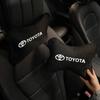 Suede Car Headrest Seat Belt Shoulder Cover Protect Strap Pad For Toyota Corolla Camry RAV4 CHR Yaris Prius Prado Auris Avensis